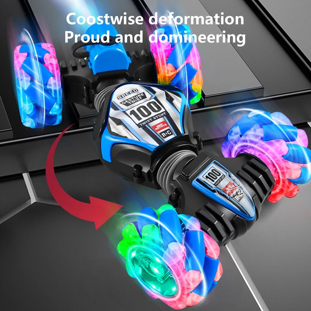 4WD Gesture Sensor RC Stunt Car Toys,Watch & Handle Dual Control Toys,Deformable - Picture 6 of 8